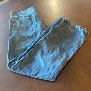 Mens Blue Denim Levis 514 jeans 36x32 slim straight fit vintage